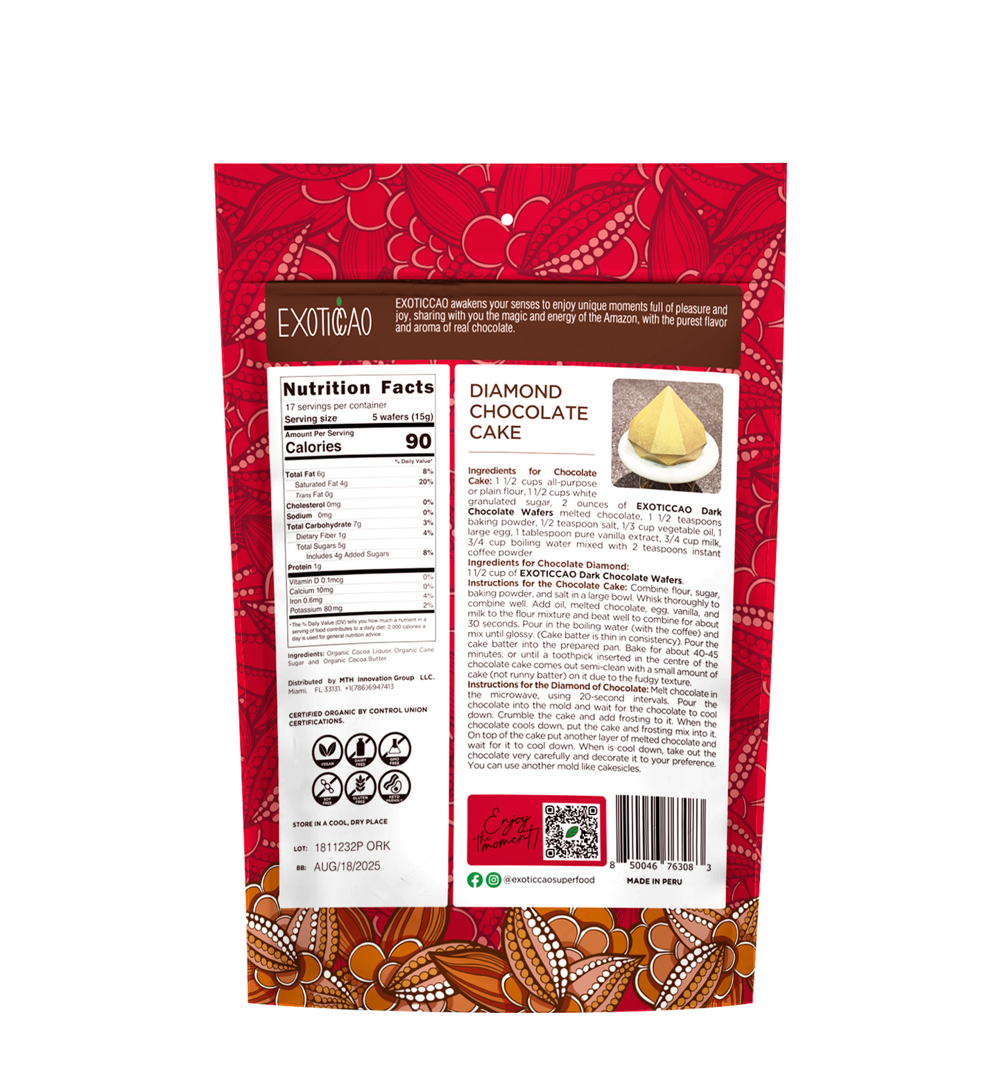 Organic Dark Chocolate Baking & Snacking Wafers