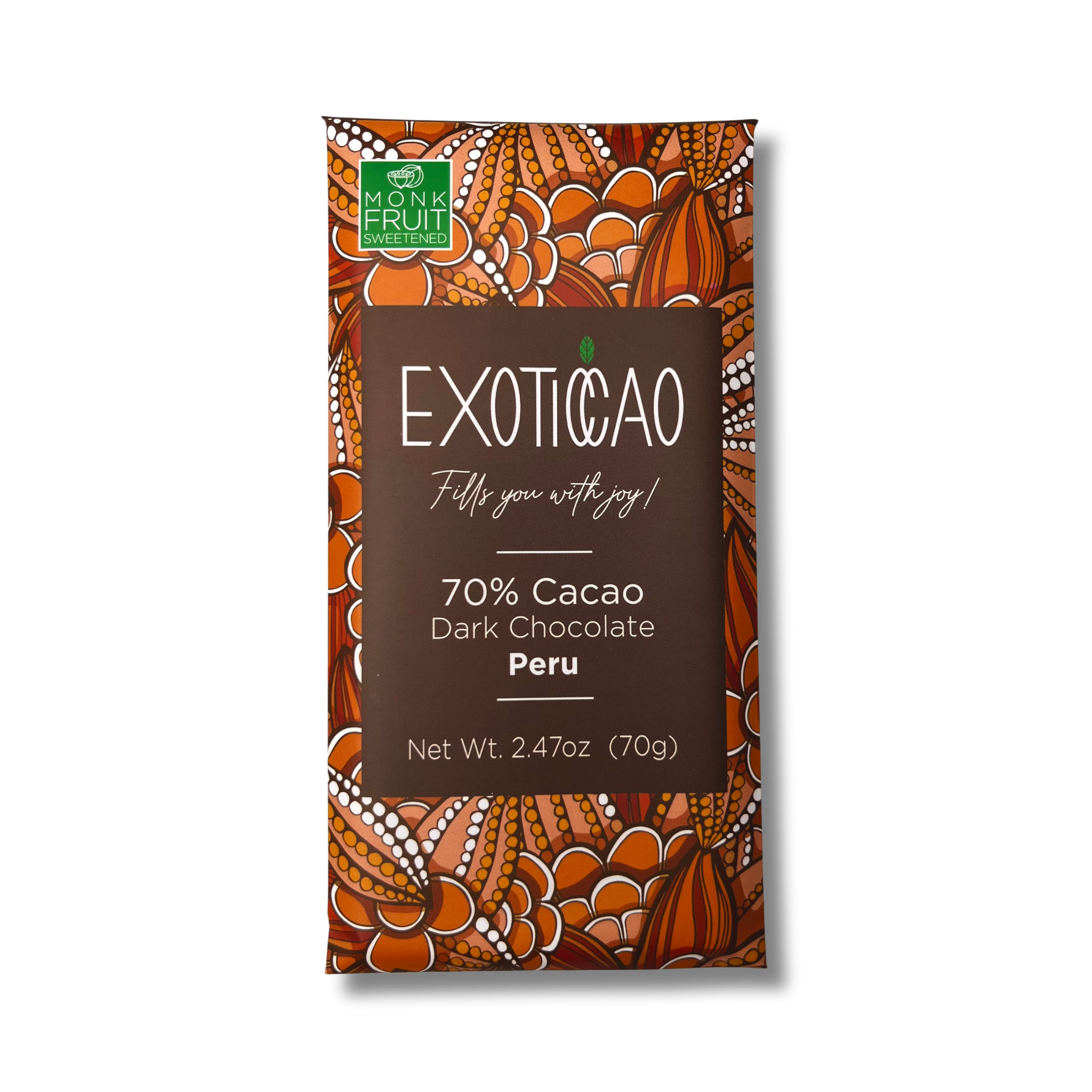 Dark Chocolate Bar -No Sugar Added – Exoticcao Shop
