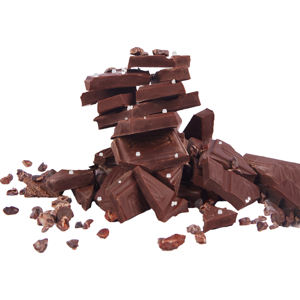 Cacao Nibs & Maras Salt Dark Chocolate Bar -No Sugar Added