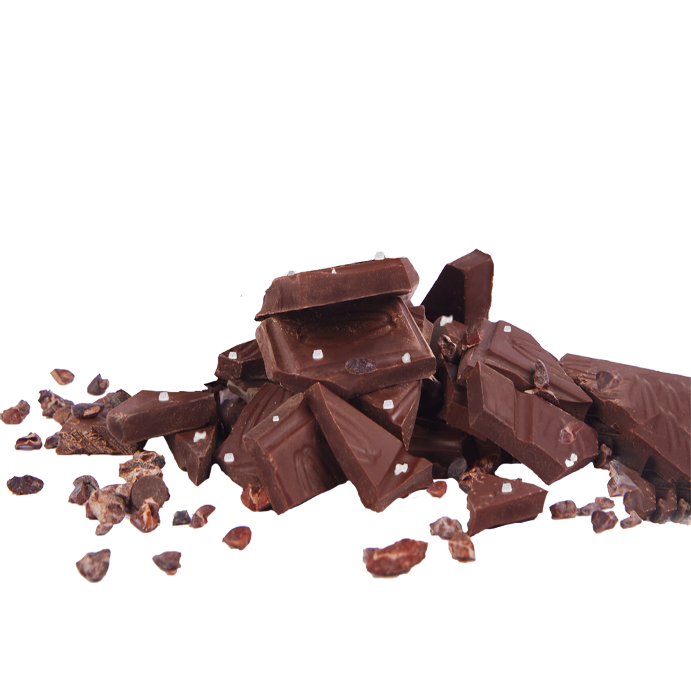 Cacao Nibs & Pink Salt Organic Dark Chocolate Bar