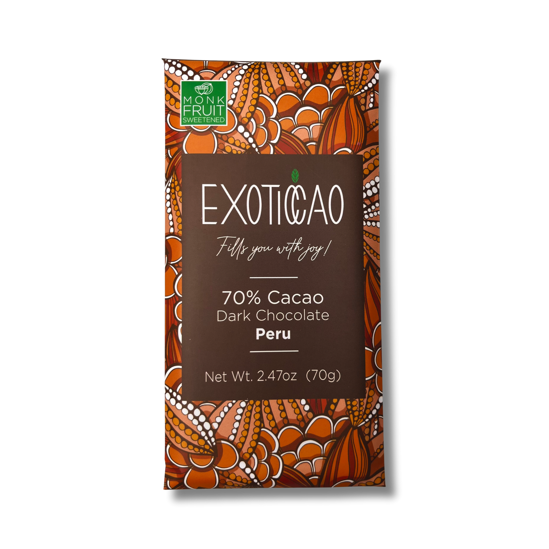 Dark Chocolate Bar -No Sugar Added – Exoticcao Shop