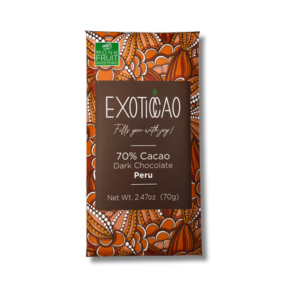 Dark Chocolate Bar -No Sugar Added