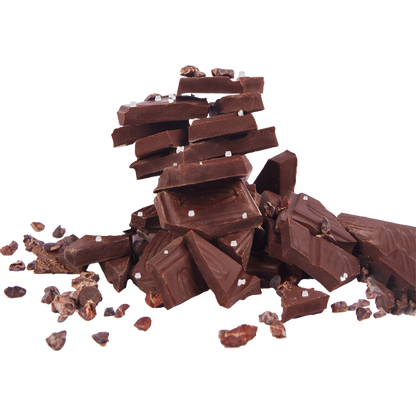 Cacao Nibs & Maras Salt  Dark Chocolate Bar -No Sugar Added