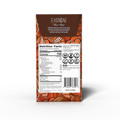 Dark Chocolate Bar -No Sugar Added
