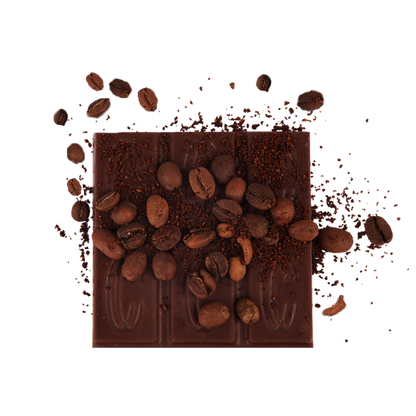 Coffee Crunch Bits Dark Chocolate Bar - No Sugar Added