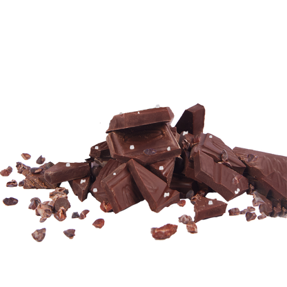 Cacao Nibs & Pink Salt Organic Dark Chocolate Bar